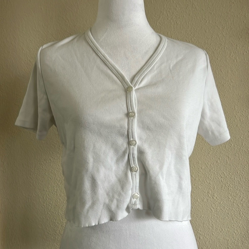 brandy melville button tee